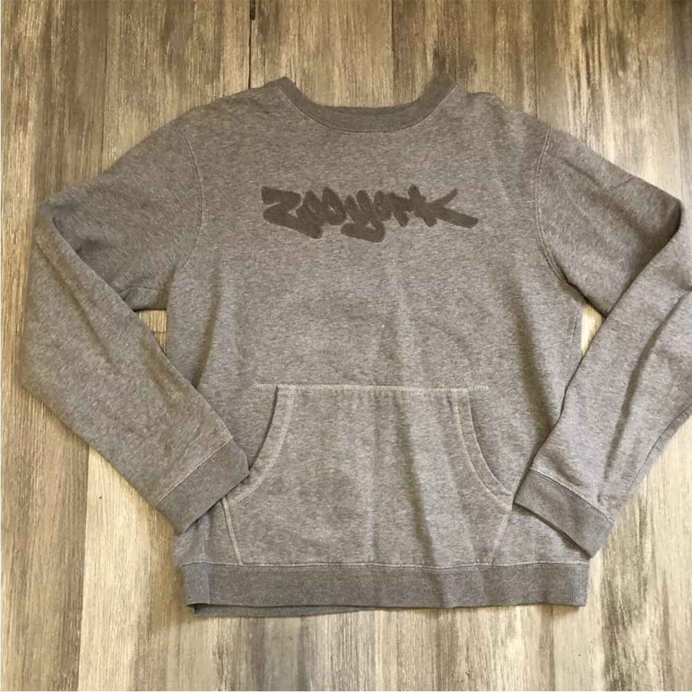 Zoo York Sweathirt Medium‎ Gray Crew Neck Casual Cotton Stretch Sweater